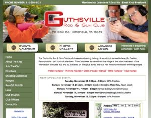 Website Redesign - Guthsville Rod and Gun Club